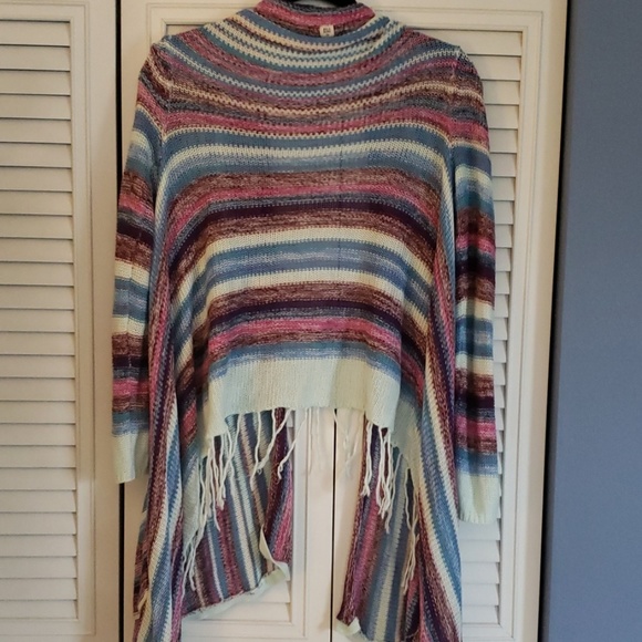 Billabong high-low open poncho sweater - Picture 4 of 4
